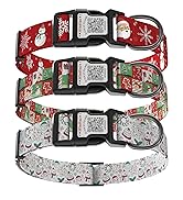 ilFindYou Reflective Dog Collar with AirTag Holder for Medium Dogs Soft Nylon Burgundy Sized M