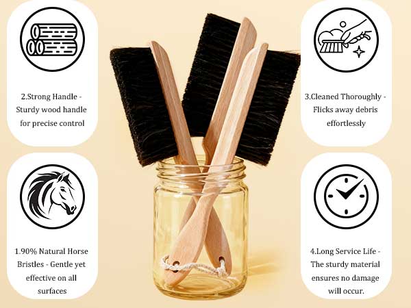 horsehair dust brush