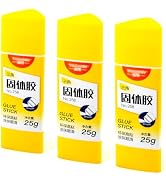Smilo Triangle Glue Sticks, No-Roll Precision Tip 25g 3-Pack for School | Safe, Washable, Non-Tox...