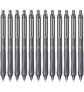 ParKoo Gel Pens Quick Dry Ink Fine Point 0.5mm, Retractable Rolling Ball Black Ink, Click Silent ...