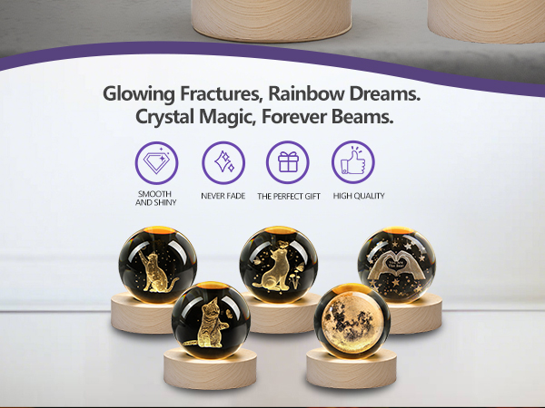 2.3IN CRYSTAL BALL FIGURINES