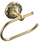 Celbon Brused Bronze Toilet Paper Holder Wall Mounted 18.5cm/7.28'' Antique Brass Tissue and Towe...