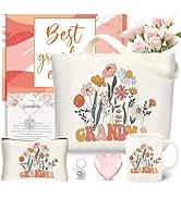 fcaylo Best Grandma Gifts Ideas for Women, Mother's Day Gifts Box for Grandmother with Coffee Mug...