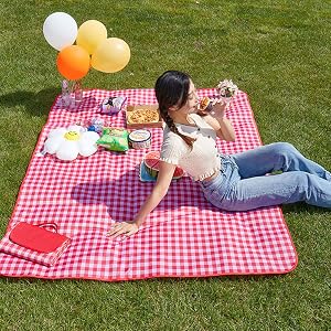 red Outdoor Picnic Blankets