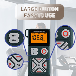 large button, easy to use
