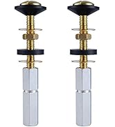 Hibbent 2 Pack Toilet Tank to Bowl Bolt Kits, Heavy Duty Bolts Toilet Bolts for Tank Solid Brass ...