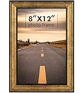 Golden State Art, 8x12 Inch Poster Frame Dark Gold Brown & Bronze, Horizontal And Vertical Wall D...