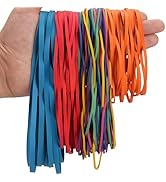 Rubber Bands Assorted Sizes Multicolor 0.5lbs 4 sizes large rubber bands heavy duty Elastic Bands...