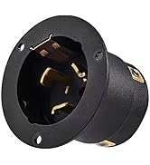 TAYMATIC Nema SS 2-50P Male Receptacle 50Amp 125/250V Twist Lock Marine Shore Power Inlet with We...