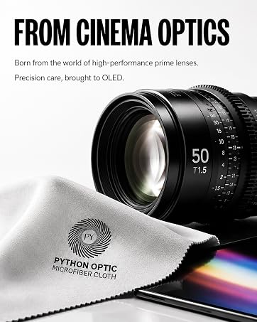 prime cinema lens and the premium python microfiber cloth