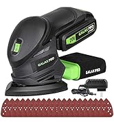GALAX PRO Cordless Detail Sander 20V, 20Pcs Sandpapers,12000 RPM Sanders with Dust Collection Sys...