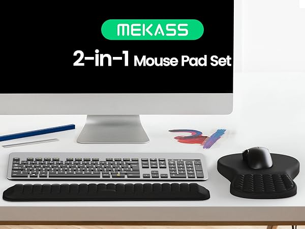 mouse pad and keyboard wrist rest