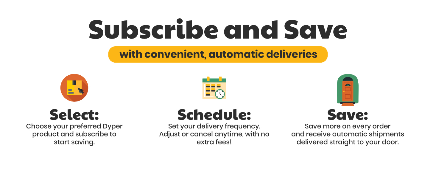 dyper offer recurring smoth delieveries to the customers with subscriptions