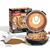SENSCHEF 12 Inch CrustyBake Electric Pizza Oven – 800°F Indoor Countertop Cooker, Ceramic Stone f...