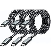 USB C to Micro USB Cable,Pofesun 3Pack 3ft Type C to Micro USB Charger Cable Braided Fast Chargin...