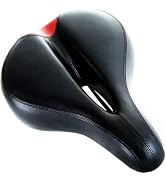 Bikeroo Comfort Saddle for Women & Men - Universal Fit Indoor & Outdoor Bicycles - Center Cutaway...