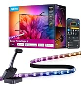 Govee TV Backlight 3 with Dual 4MP Lens, 11.8ft RGBWIC LED Strip Lights Sync to Screen for 55-65 ...