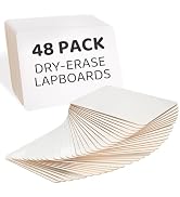 Shemira 48 Pack Dry Erase Boards, Small White Board, 12 x 9 Inches Double Sided Whiteboards for C...