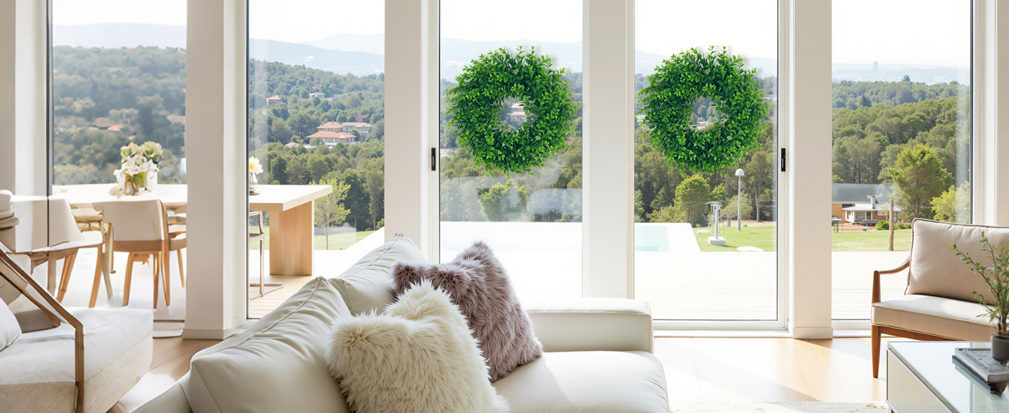 wreaths for window decor