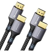 Stouchi 8K HDMI 2.1 Cable 8ft (2-Pack), 48Gbps Ultra High Speed Cord for Gaming (4K120Hz), Reduce...