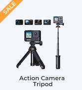 K&F Concept 33.5cm/13.2" Selfie Stick Tripod, Portable Vlog Handle Grip Action Camera Selfie Stic...