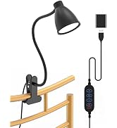BOHON Desk Lamp 3 Color Modes 10 Brightness Dimmer Reading Light 10W 38 LED Clamp Lamp with Auto ...