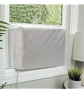HOXHA Indoor Air Conditioner Cover for Window Units,Double Insulation Anti-Rust Adjustable Inside...