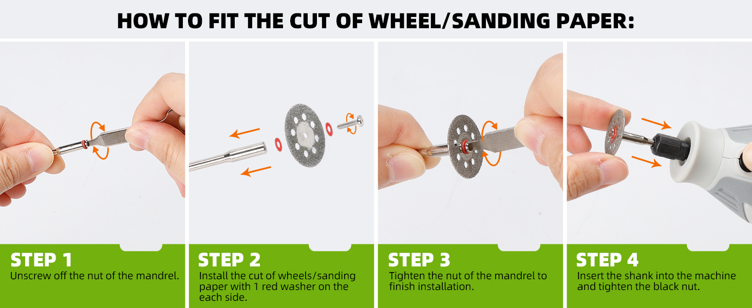 Huepar Tools RT510 Rotary Tool Accessories Kit