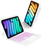 EAMPANG Case with Trackpad Keyboard for iPad mini 7th(A17 Pro, 2024)/6th Generation 8.3 inch,7-Co...