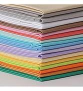 KEPYDRMTF 18 * 21inch Cotton Fabric, 18 PCS Premium Fabric Pure Quilting Fat Quarter Bundles Patc...