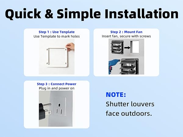 Shutter Exhaust Fan
