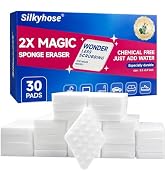 30 Pack Magic Sponge Eraser, 2X Density Extra Thick Melamine Sponge, Multi-Functional Household C...
