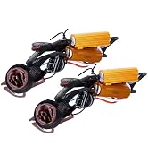 Opuweiy 2 PCS Car Bulb Resistor Kit, 50 W 12 V Anti-flicker Brake Light Resistor, T20 3157 3157A ...