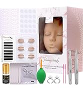 Fenshine Eyelash Extension Kit, Professional Lashes Extension Exercise Tools, Silicone Mannequin ...