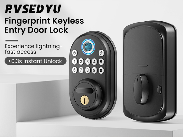 Fingerprint Door Lock with Keypad Keyless Entry Smart Deadbolt Lock for Front Door