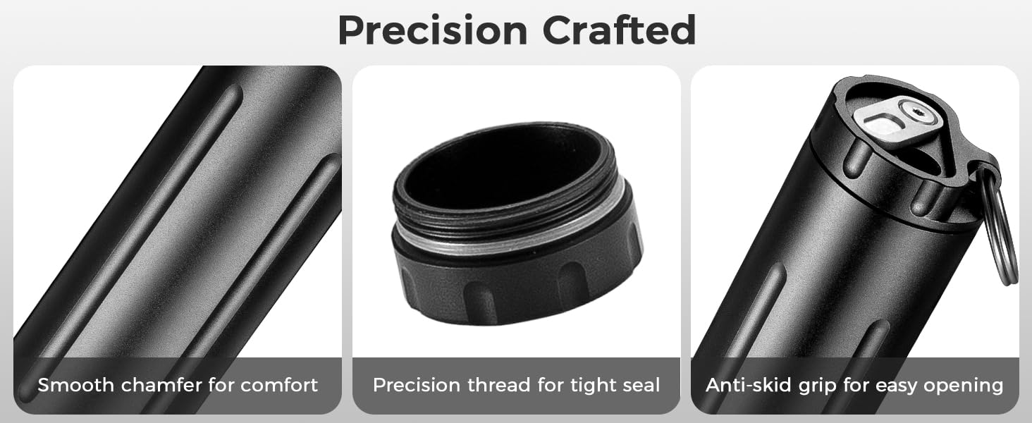Smooth chamfer, precision thread, anti-skid design, ensure durable & comfortable use.