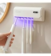 Toothbrush Cleaner, Timer Function, Wall-Mounted Toothbrush Holder
