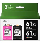 ejet 61XL Ink Cartridges Combo Pack Remanufactured Replacement for HP 61 XL Ink 61 Ink for HP Env...