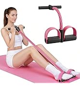 Rantuia Pedal Resistance Bands with Handles, New Model 6 Tube Resistance Foot Pedal, Multifunctio...