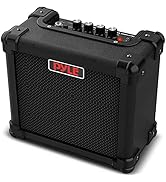 Pyle Portable Electric Guitar Amp - Battery or Wall Power Mini 10 Watt Mini Practice Instrument A...