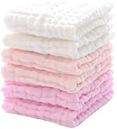 MUKIN Baby Washcloths/Wipes - Soft Face Cloths for Newborn, Absorbent Bath Towels, Burp Cloths or...