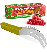 Stainless Steel Watermelon Slicer Cutter Tool – Easy Grip Durable Slicer for Watermelon, Cantalou...
