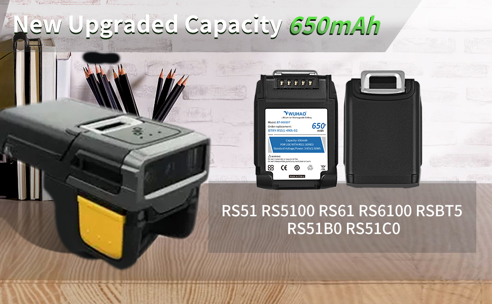 RS5100 Battery BT-000397 RS51 RS5100 RS61 RS6100 RSBT5 RS51B0 RS51C0 BT-000398 BTRY-RS51-7MA-01