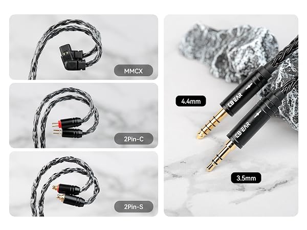 mmcx cable 3.5mm, QDC iem cable