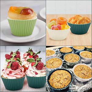 Silicone baking cup application