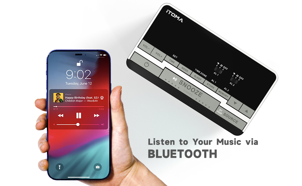 Bluetooth Clock Radio
