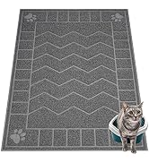 Motsamla Cat Litter Mat, Litter Trapping Mat Soft on Kitty Paws, 47" x 35" Kitten Litter Box Mat ...