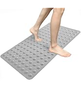 HAZALUTY Non-Slip Bathtub Mat, Rubber Anti Skid Rubber Shower Tub Mat,Bathtub Mat for Tubs and Sh...