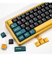 KBDiy MarrsGreen PBT Double Shot Keycap Set,176 Keys Dark Green Custom Key Cap Keycaps 60 Percent...