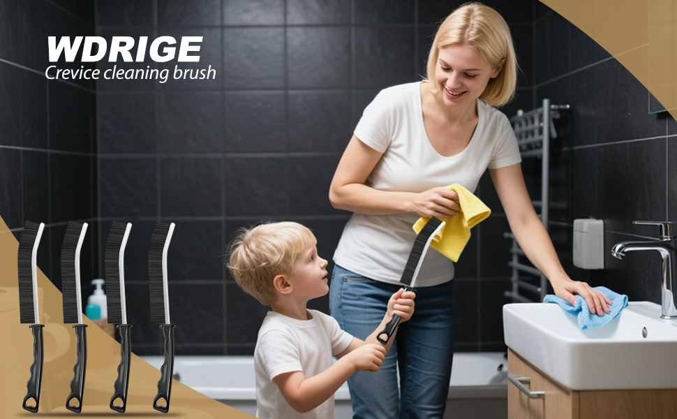 Helper for cleaning crevices and corners